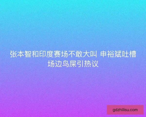 张本智和印度赛场不敢大叫 申裕斌吐槽场边鸟屎引热议